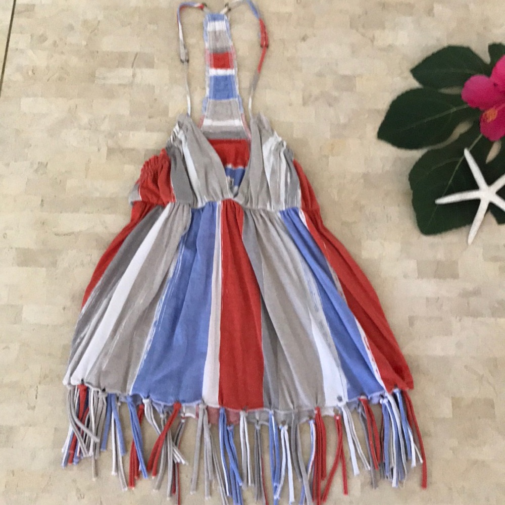 Billabong halter top w fringe 🌺🌿